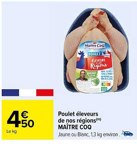 poulet éleveurs de nos régions maître coq