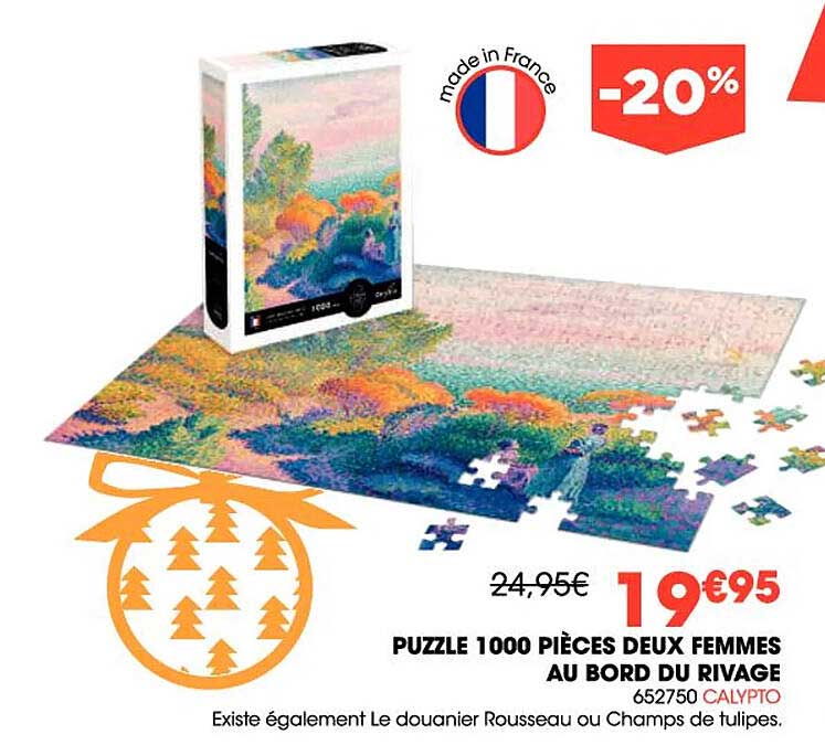 puzzle 1000 pièces deux femmes au bord du rivage calypto