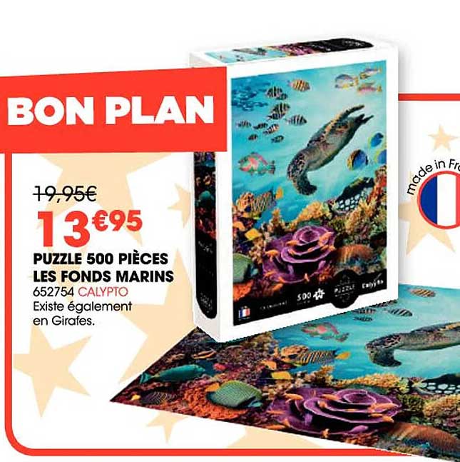 puzzle 500 pièces les fonds marins