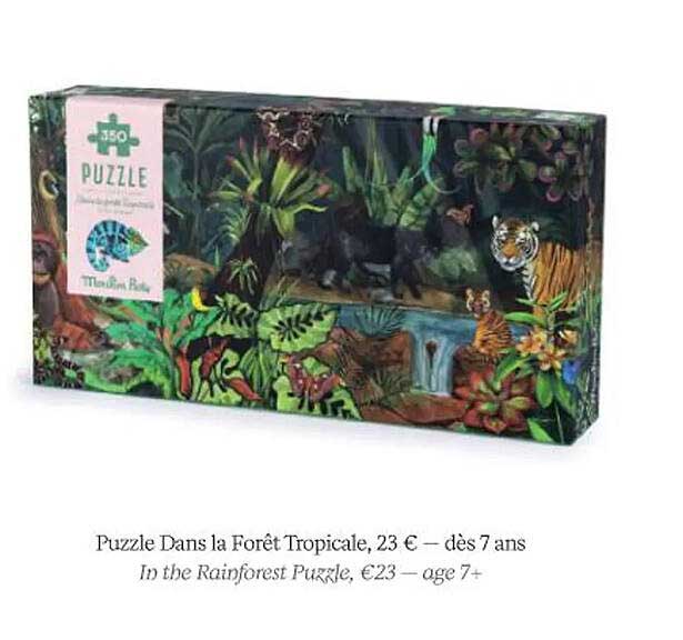 puzzle dans la forêt tropicale