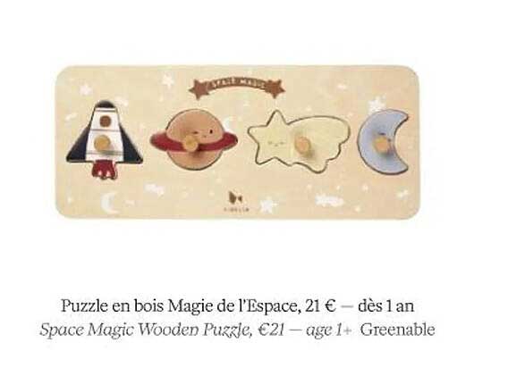 puzzle en bois magie de l'espace