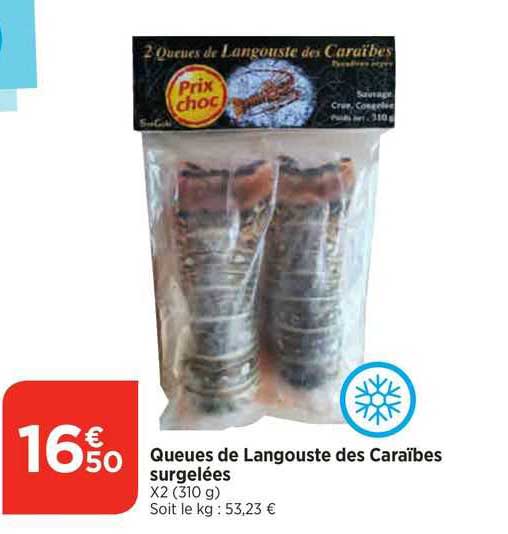 Queues De Langouste Des Caraïbes Surgelées