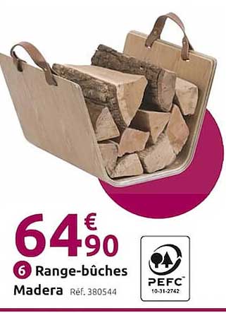 range-bûches madera
