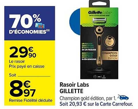 Rasoir Labs Gillette