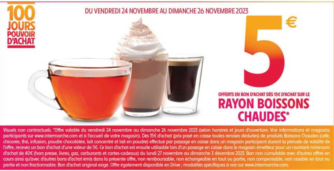 rayon boissons chaudes