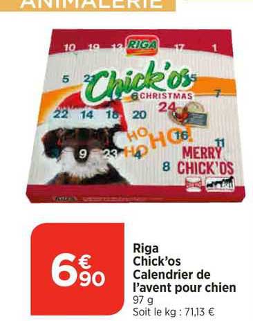 riga chick'os calendrier de l'avent pour chien