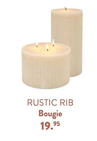 rustic rib bougie