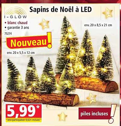 sapins de noël à led i-glow
