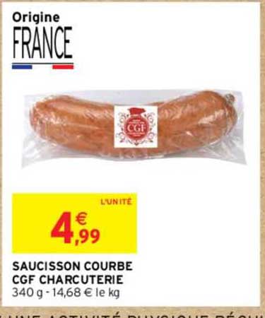 saucisson courbe cgf charcuterie