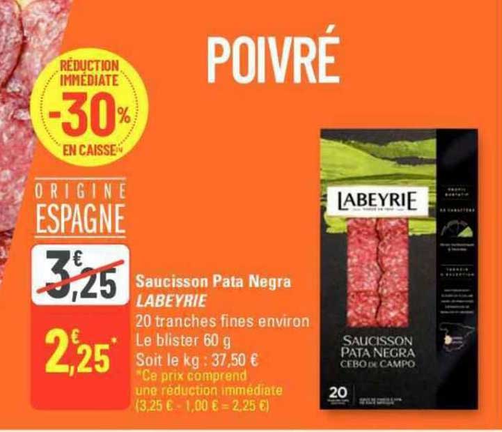 saucisson pata negra labeyrie