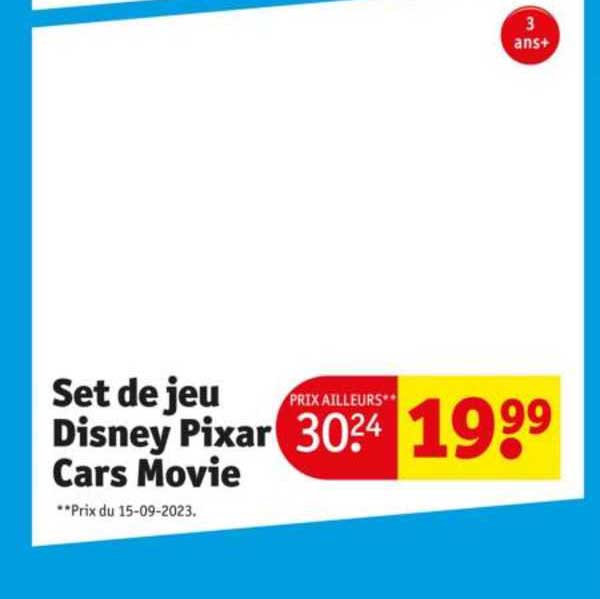 set de jeu disney pixar cars movie