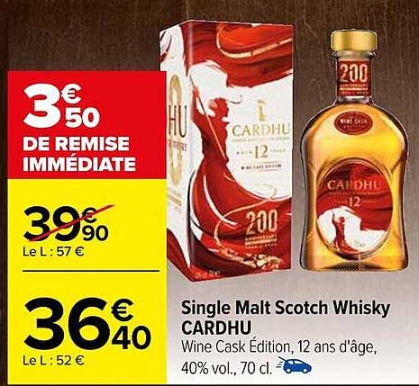 single malt scotch whisky cardhu