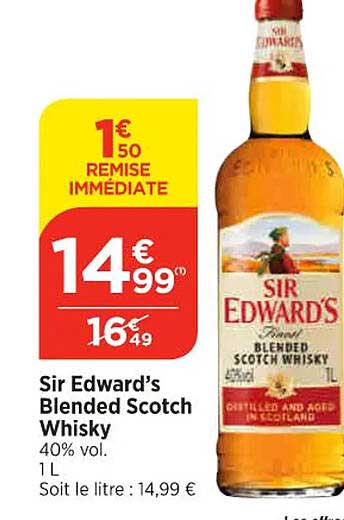 sir edward's blended scotch whisky