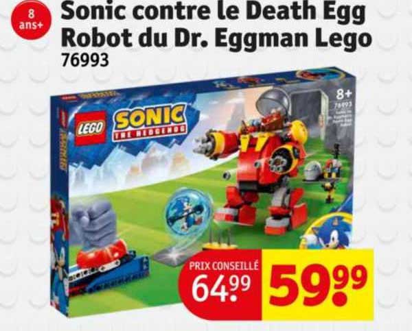 sonic contre le death egg robot du dr. eggman lego 76993