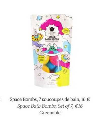 space bombs, 7 soucoupes de bain