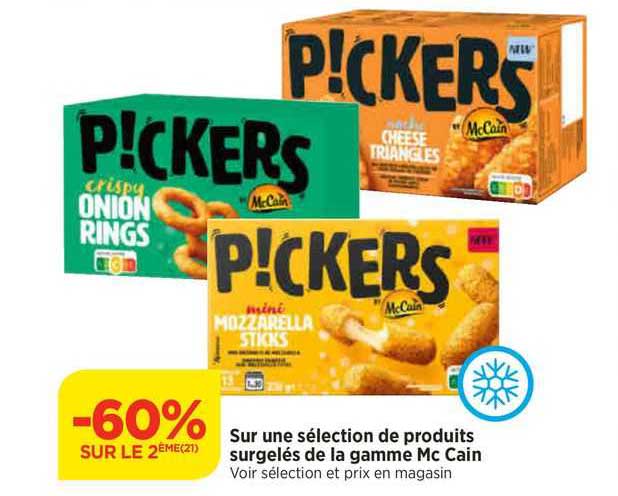 sur une sélection de produits surgelés de la gamme mcCain