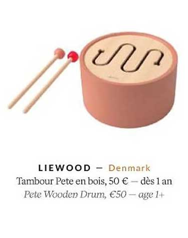tambour pete en bois - liewood