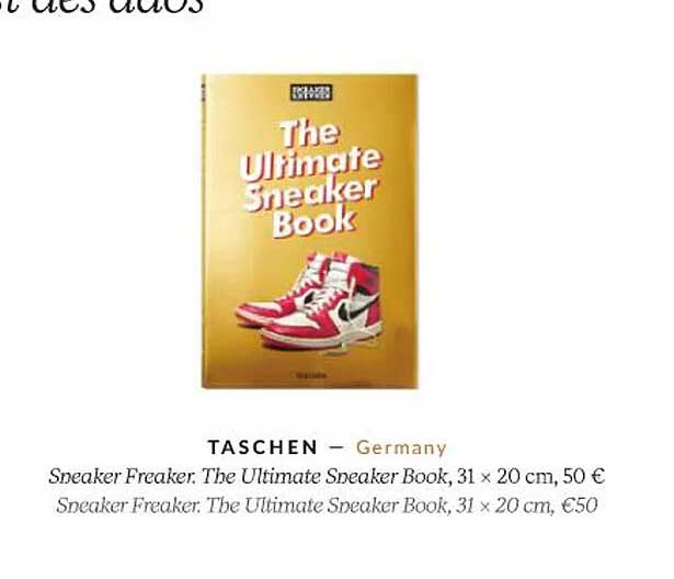 taschen sneaker freaker, the ultimate sneaker book