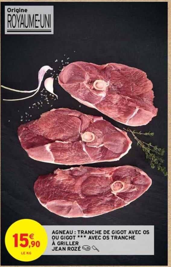 Tranche De Gigot Avec Os Ou Gigot Avec Os Tranche à Griller