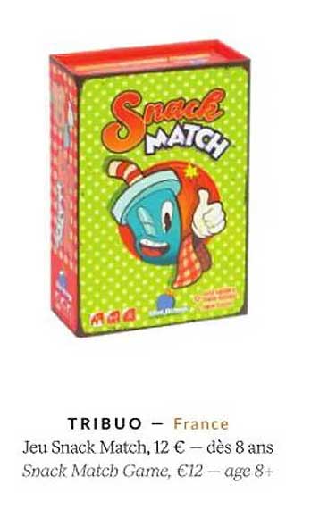 tribuo jeu snack match
