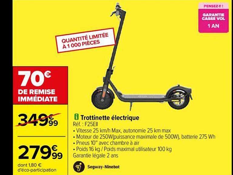 trottinette électrique segway-ninebot