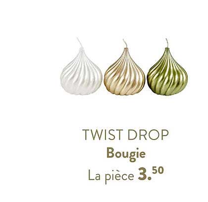 twist drop bougie
