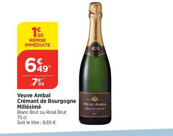veuve ambal crémant de bourgogne millésimé