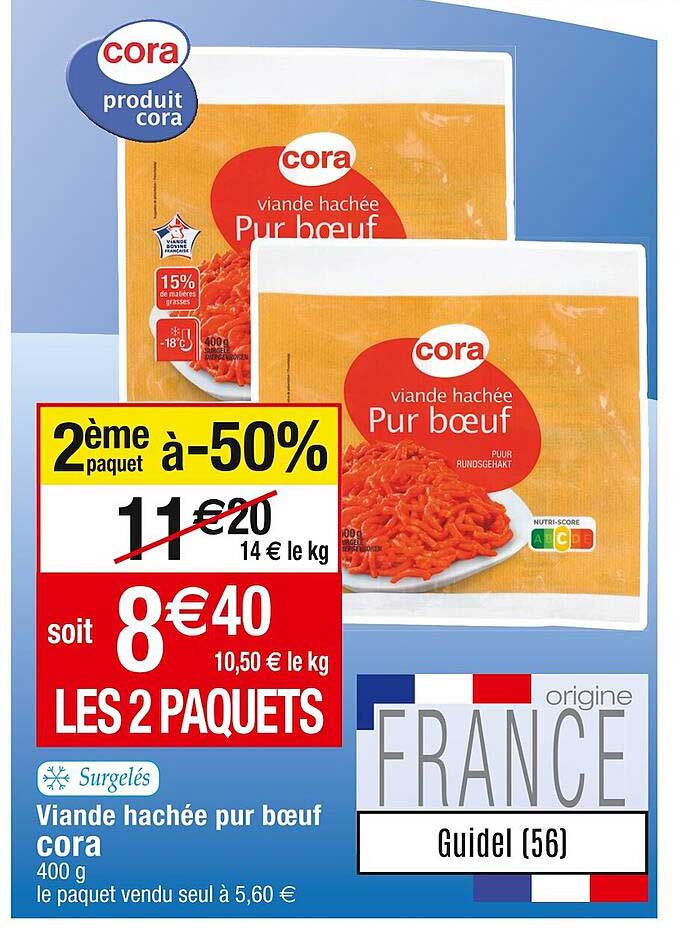 Viande Hachée Pur Bœuf Cora