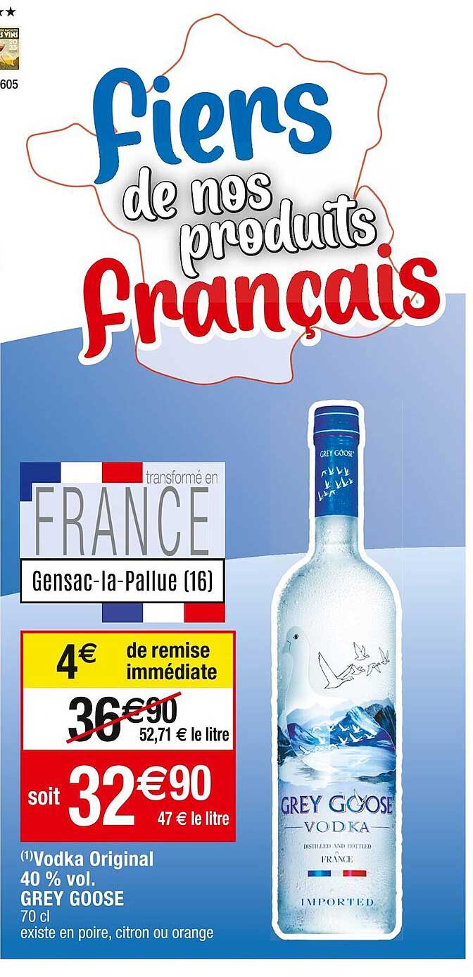 vodka original 40% vol. grey goose