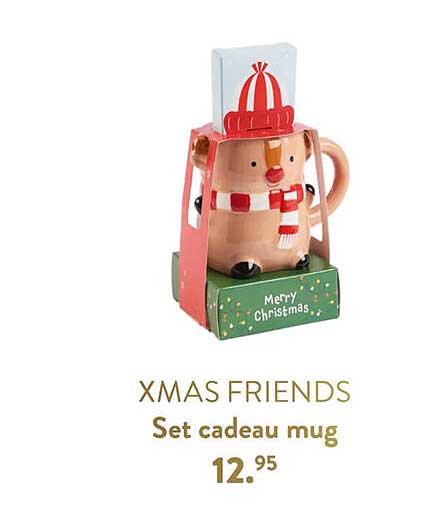 xmas friends set cadeau mug
