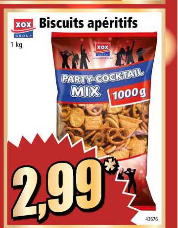 biscuits apéritifs xox