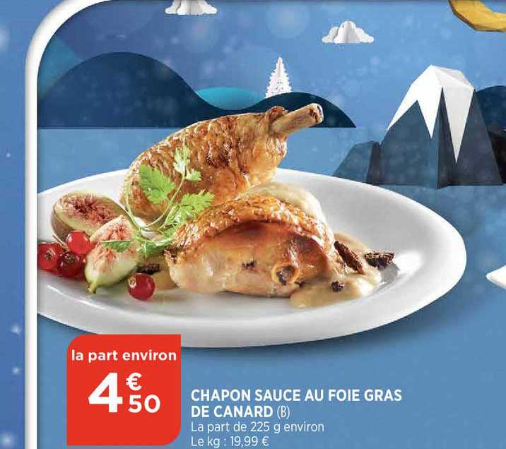 chapon sauce au foie gras de canard