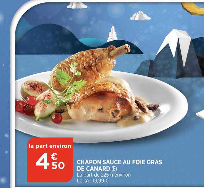 chapon sauce au foie gras de canard