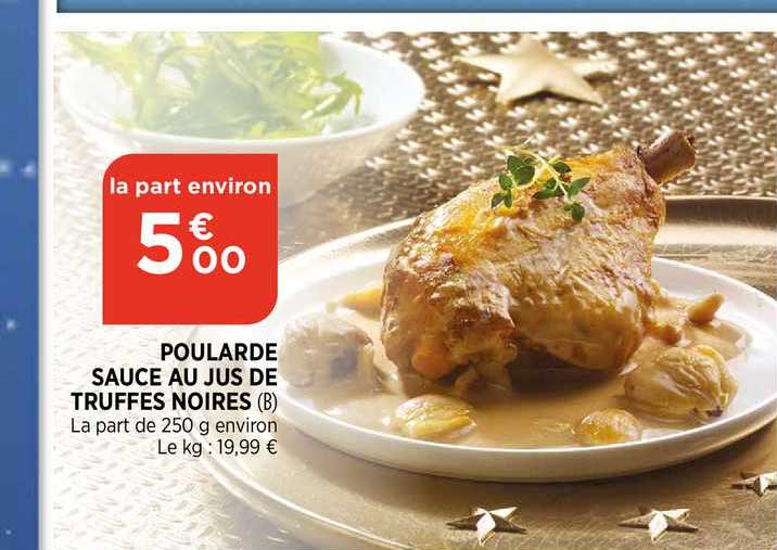 poularde sauce au jus de truffes noires