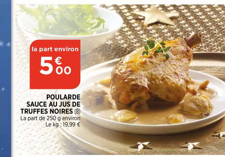 poularde sauce au jus de truffes noires