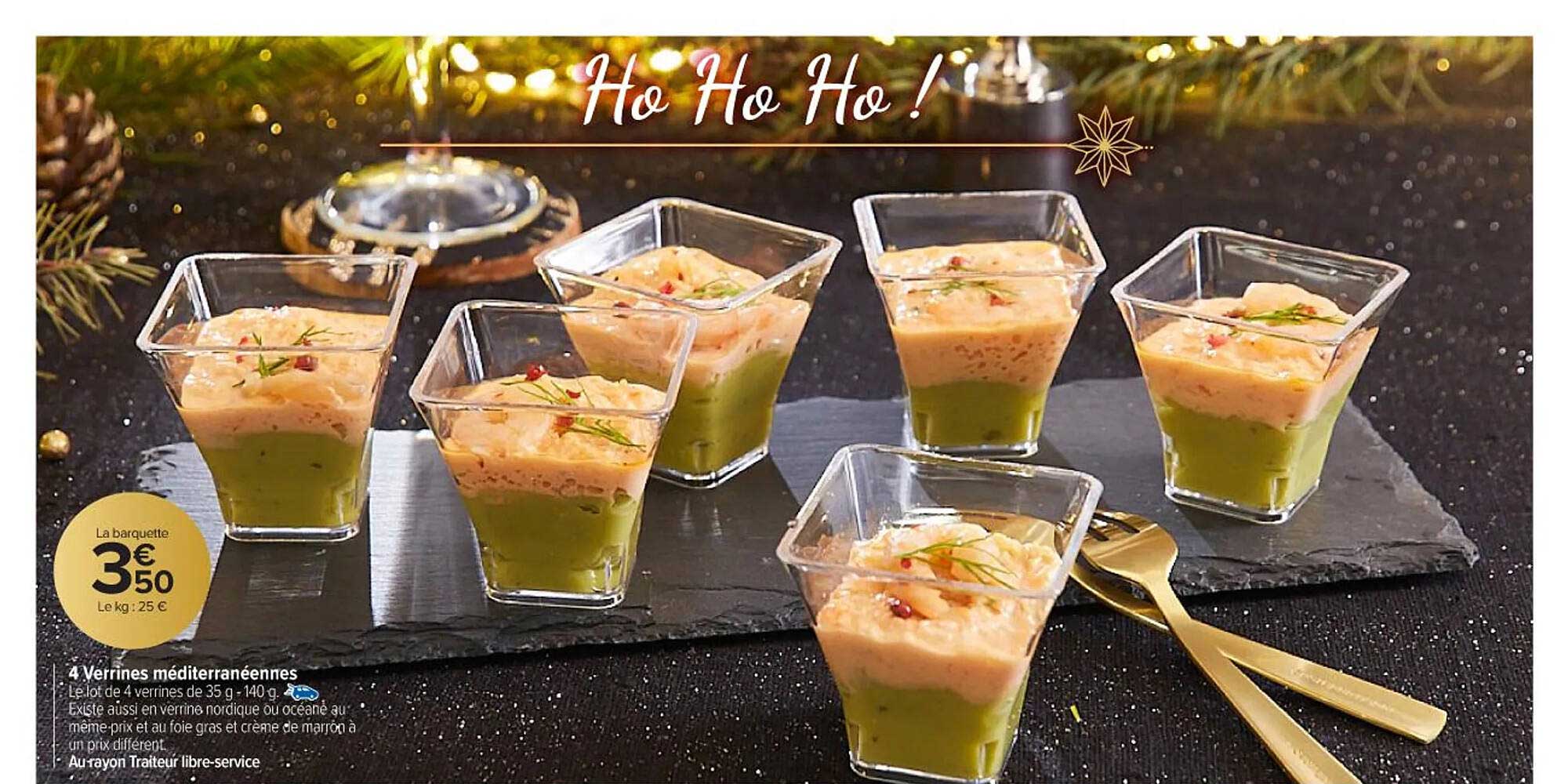 4 verrines méditerranéennes