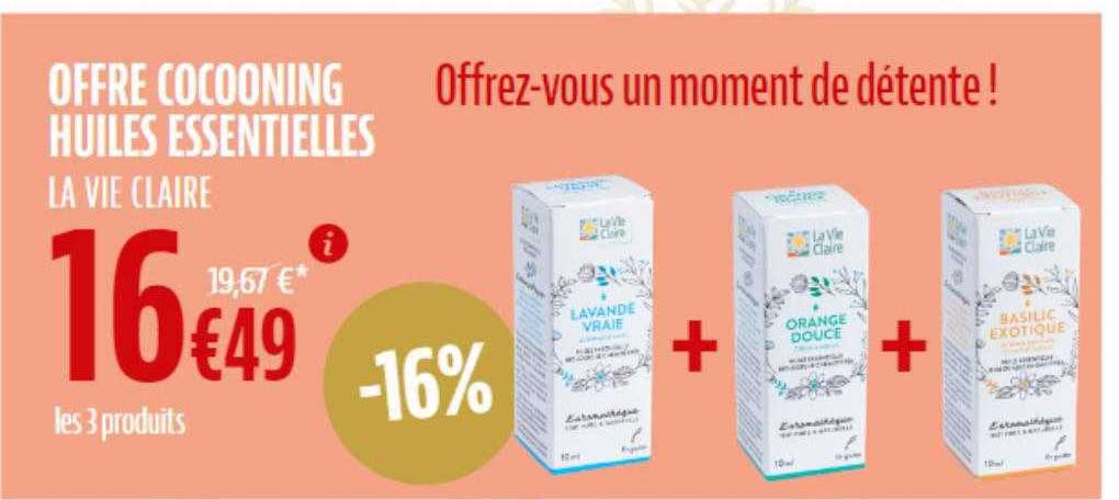 offre cocooning huiles essentielles la vie claire