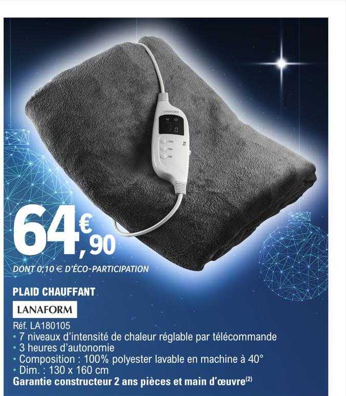 plaid chauffant lanaform