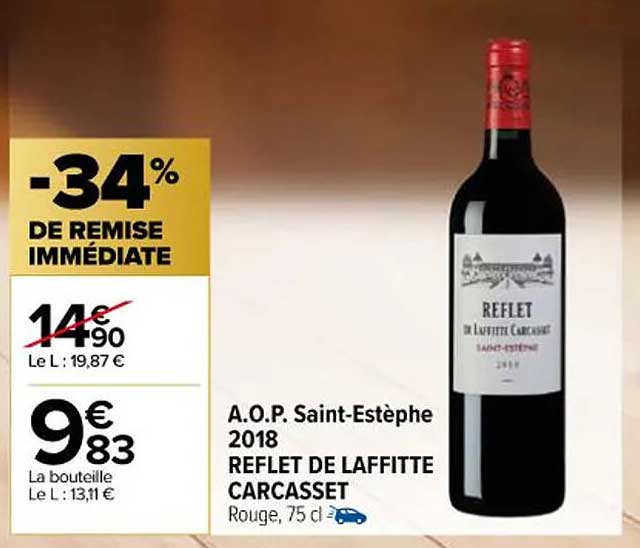 a.o.p. saint-estèphe 2018 reflet de laffitte carcasset