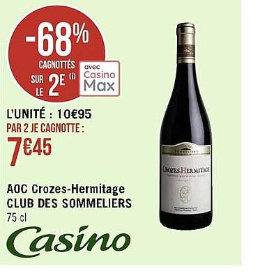 aoc crozes-hermitage club des sommeliers