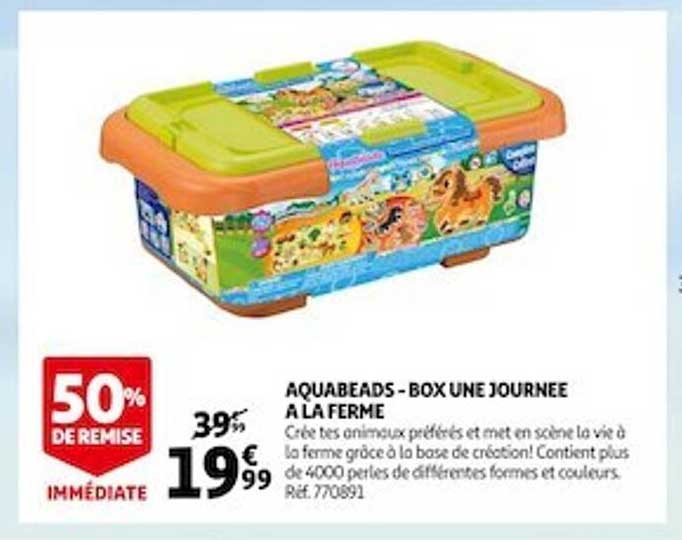 aquabeads - box une journée à la ferme