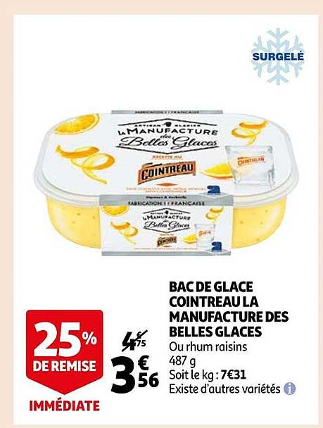 bac de glace cointreau la manufacture des belles glaces