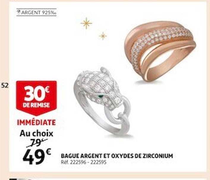 bague argent et oxydes de zirconium