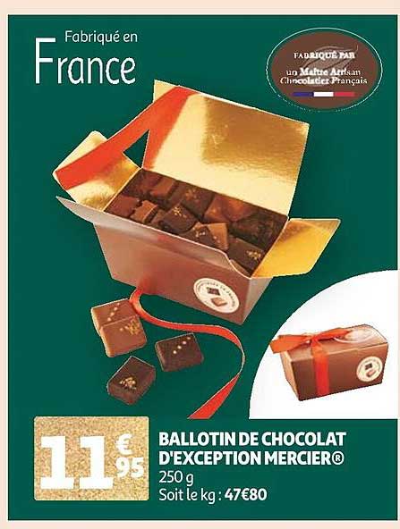 ballotin de chocolat d'exception mercier