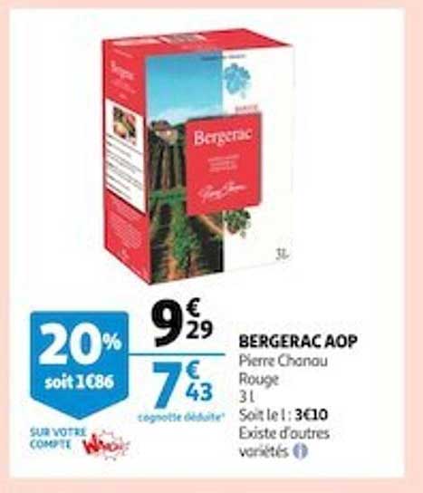 bergerac aop pierre chanau rouge
