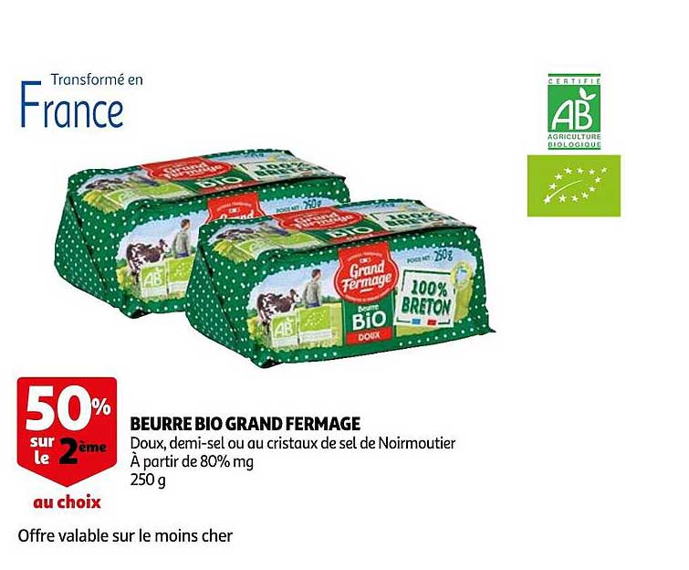 Beurre Bio Grand Fermage