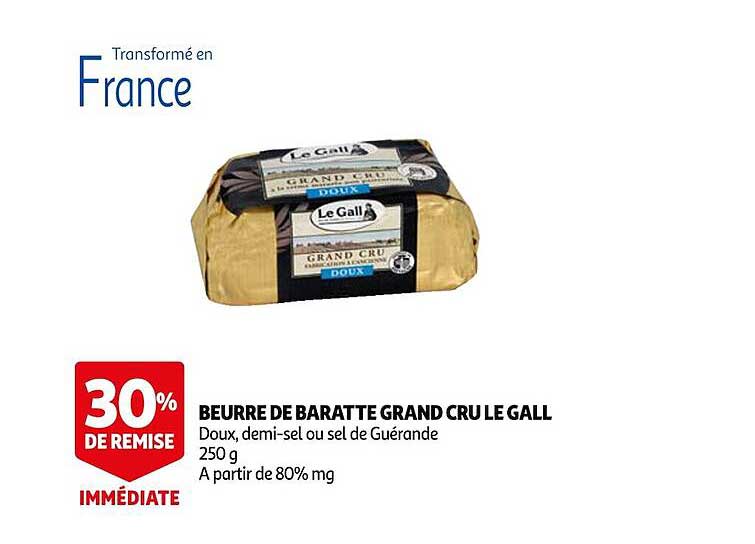 beurre de baratte grand cru le gall
