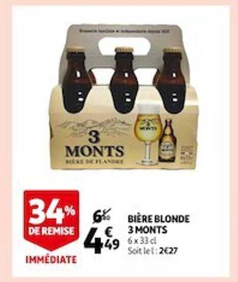 bière blonde 3 monts