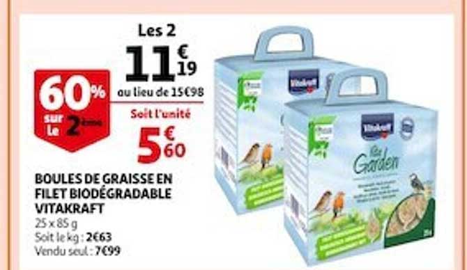 Boules De Graisse En Filet Biodégradable Vitakraft