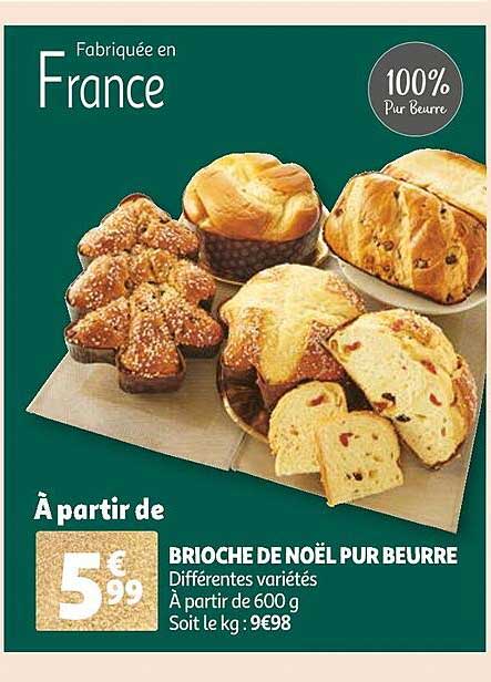 Brioche De Noël Pur Beurre